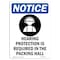 Signmission OSHA Sign, Hearing Protection With, 18in X 12in Decal, 12" W, 18" H, Portrait, OS-NS-D-1218-V-13419 OS-NS-D-1218-V-13419 - alternate 1
